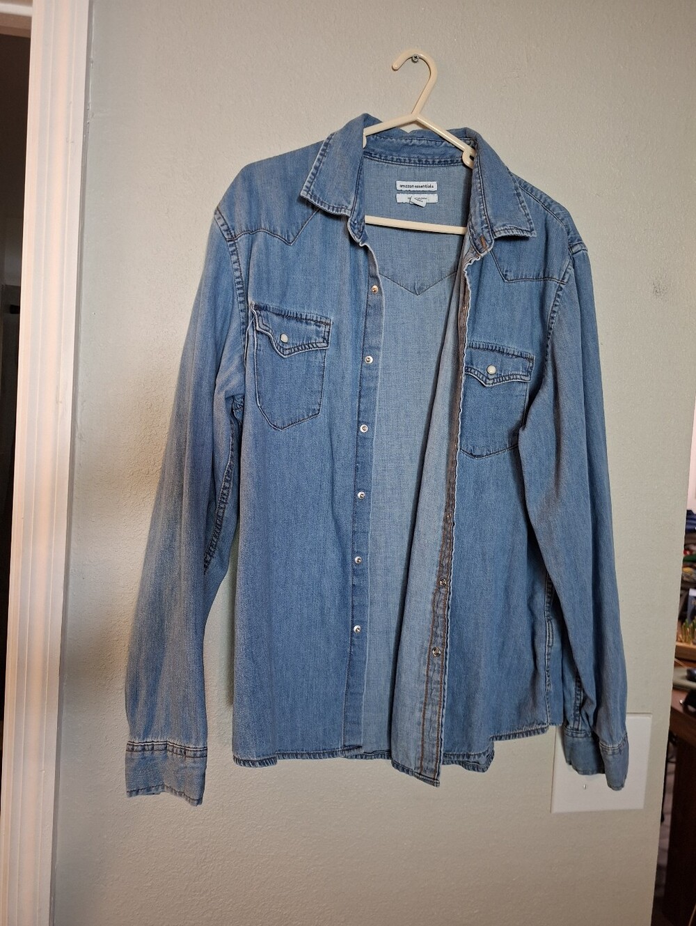 Light Blue Denim Shirt Jacket